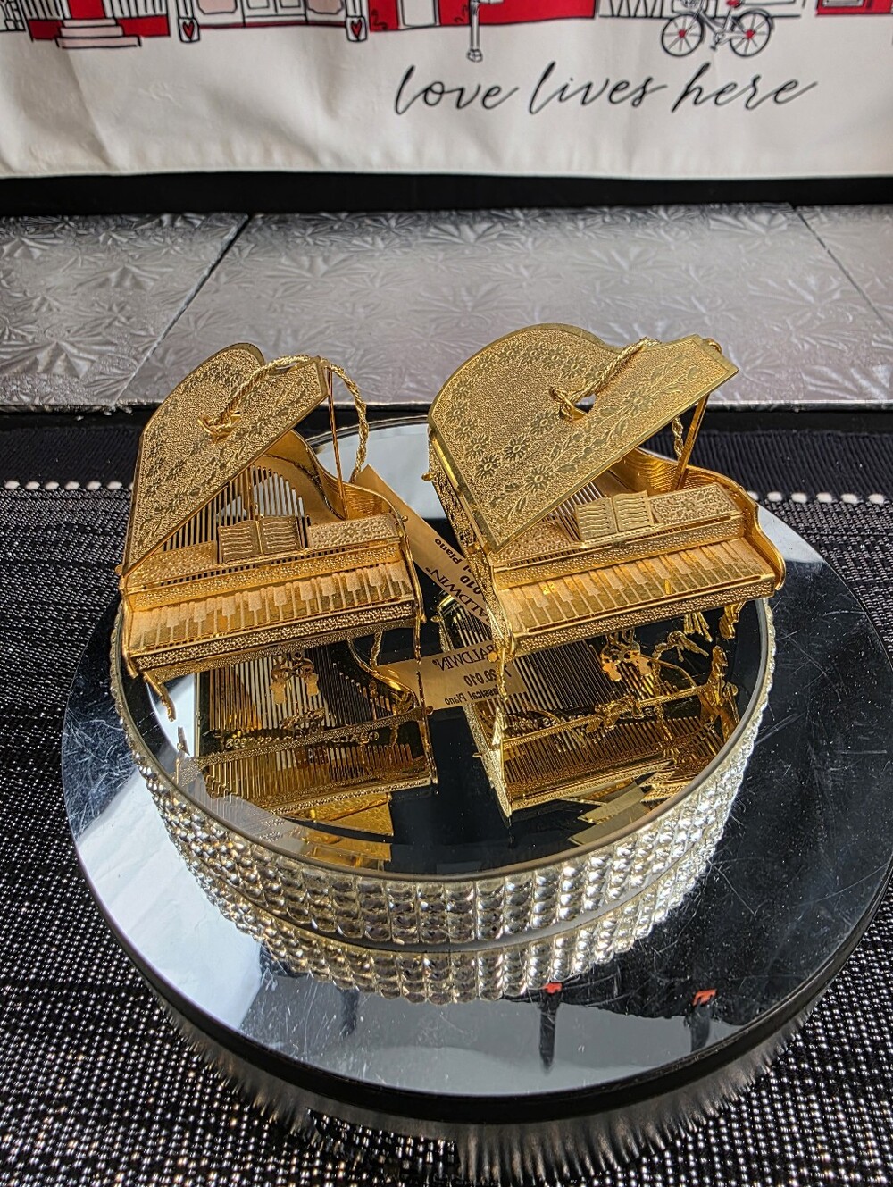 Baldwin Brass Finish Grand Piano Ornaments